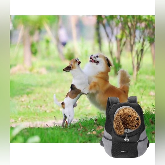 Dog Cat Front Carrier Backpack - Picture 7 of 8